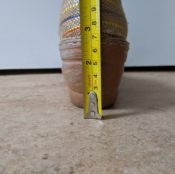 Woven Clogs with Coloured Stripes - Picture 7 of 10